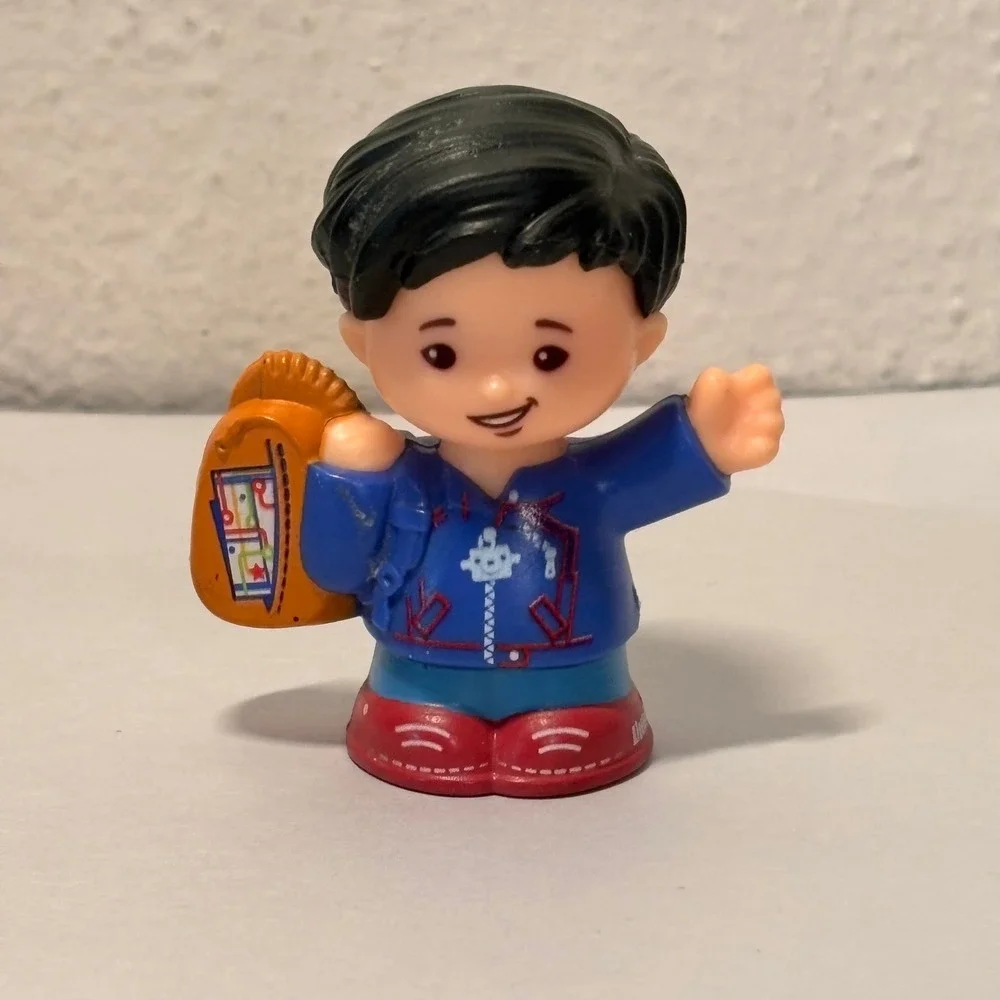Fisher-Price Little People Boy Kids OS Blue Excellent School Backpack DYP25